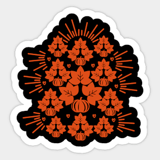 autumn leaves fall Sticker